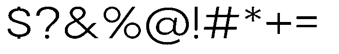 Gorvain Stencil Light Semi Expanded Font OTHER CHARS
