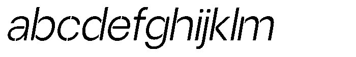 Gorvain Stencil Light Slanted FONT