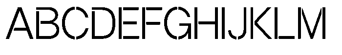 Gorvain Stencil Light Font UPPERCASE