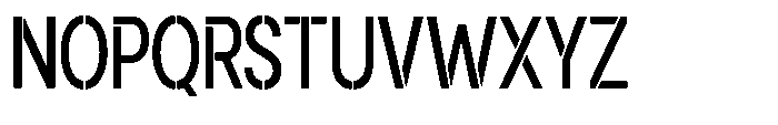 Gorvain Stencil Medium Condensed Font UPPERCASE