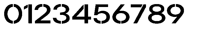 Gorvain Stencil Medium Expanded Font OTHER CHARS