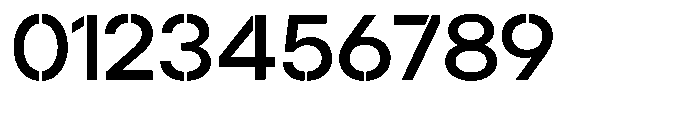 Gorvain Stencil Medium Semi Expanded Font OTHER CHARS