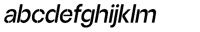 Gorvain Stencil Medium Slanted FONT