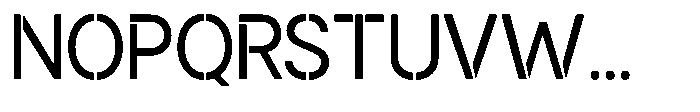 Gorvain Stencil Regular Font UPPERCASE