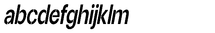 Gorvain Stencil Semi Bold Condensed Slanted FONT