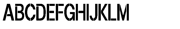 Gorvain Stencil Semi Bold Condensed Font UPPERCASE