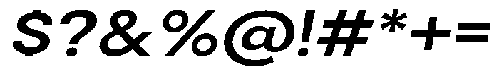Gorvain Stencil Semi Bold Expanded Slanted Font OTHER CHARS