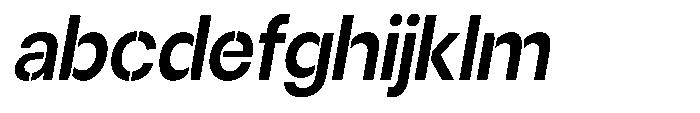 Gorvain Stencil Semi Bold Slanted FONT