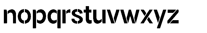 Gorvain Stencil Semi Bold Font LOWERCASE