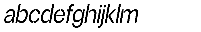 Gorvain Stencil Semi Condensed Slanted FONT