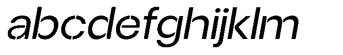 Gorvain Stencil Semi Expanded Slanted FONT