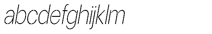 Gorvain Stencil Thin Condensed Slanted FONT