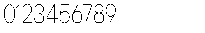 Gorvain Stencil Thin Condensed Font OTHER CHARS