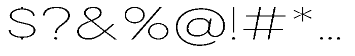 Gorvain Stencil Thin Expanded Font OTHER CHARS