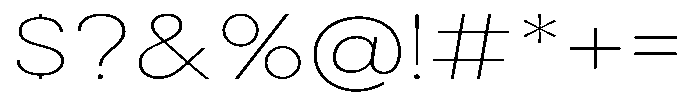 Gorvain Stencil Thin Semi Expanded Font OTHER CHARS