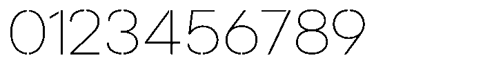 Gorvain Stencil Thin Font OTHER CHARS