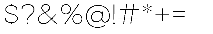 Gorvain Stencil Thin Font OTHER CHARS