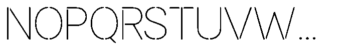 Gorvain Stencil Thin Font UPPERCASE