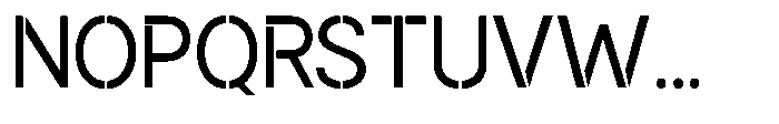 Gorvain Stencil Variable Thin Font UPPERCASE