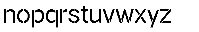 Gorvain Stencil Variable Thin Font LOWERCASE