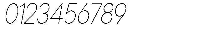 Gorvain Thin Condensed Slanted Font OTHER CHARS