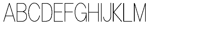 Gorvain Thin Condensed Font UPPERCASE