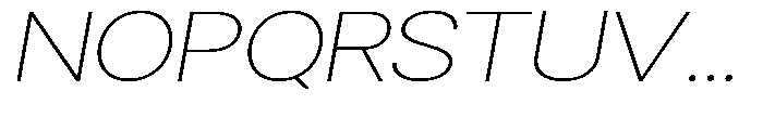 Gorvain Thin Expanded Slanted Font UPPERCASE