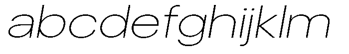 Gorvain Thin Expanded Slanted FONT