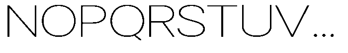 Gorvain Thin Expanded Font UPPERCASE