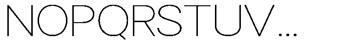 Gorvain Thin Semi Expanded Font UPPERCASE