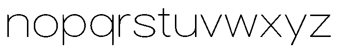 Gorvain Thin Semi Expanded Font LOWERCASE