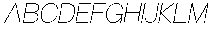 Gorvain Thin Slanted Font UPPERCASE