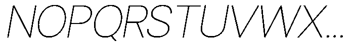 Gorvain Thin Slanted Font UPPERCASE