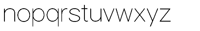 Gorvain Thin Font LOWERCASE