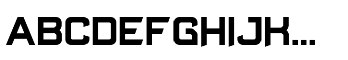Goryn Cut Bold Font UPPERCASE