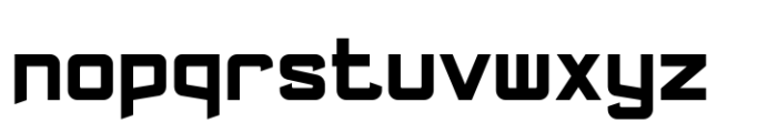 Goryn Cut Bold Font LOWERCASE