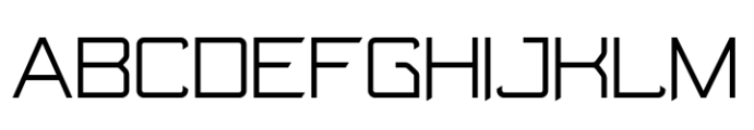 Goryn Cut Thin Font UPPERCASE