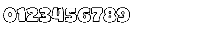 Gosh Thing Outline Font OTHER CHARS