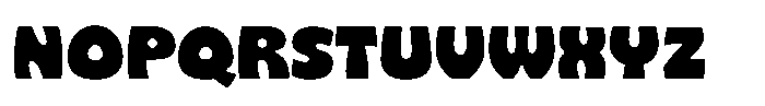 Gosh Thing Regular Font UPPERCASE