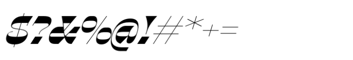 Gothalian Black Slant Font OTHER CHARS