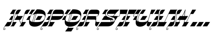 Gothalian Black Slant Font UPPERCASE