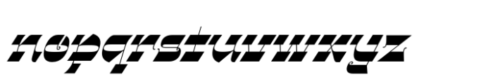 Gothalian Black Slant Font LOWERCASE