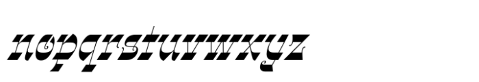 Gothalian Bold Slant Cd Font LOWERCASE