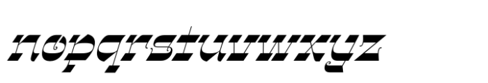 Gothalian Bold Slant Font LOWERCASE