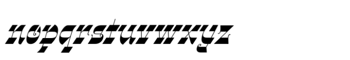 Gothalian Extra Bold Slant Cd Font LOWERCASE