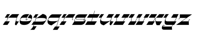 Gothalian Extra Bold Slant Xp Font LOWERCASE