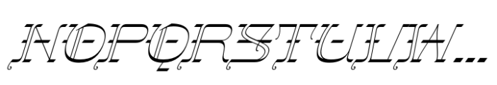 Gothalian Extra Light Slant Xp Font UPPERCASE