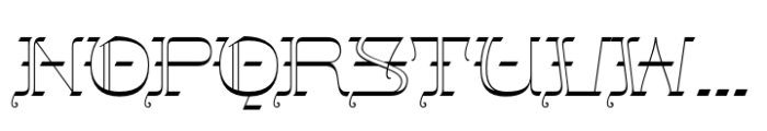 Gothalian Extra Light Xp Font UPPERCASE