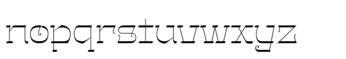 Gothalian Extra Light Xp Font LOWERCASE