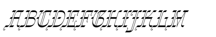Gothalian Light Slant Cd Font UPPERCASE